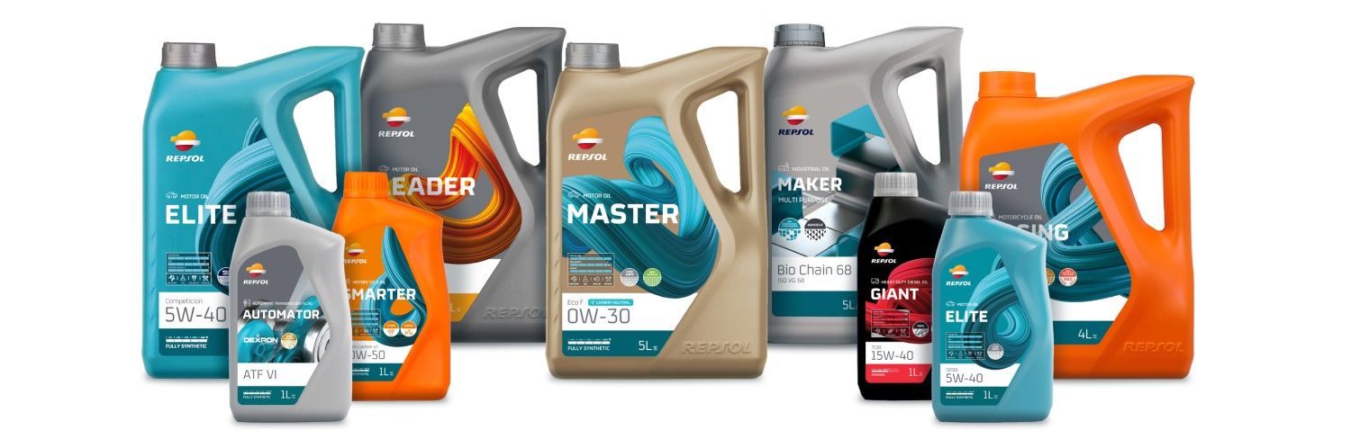 A Repsol lançou as suas novas embalagens de lubrificantes com 60% de conteúdo de plástico reciclado